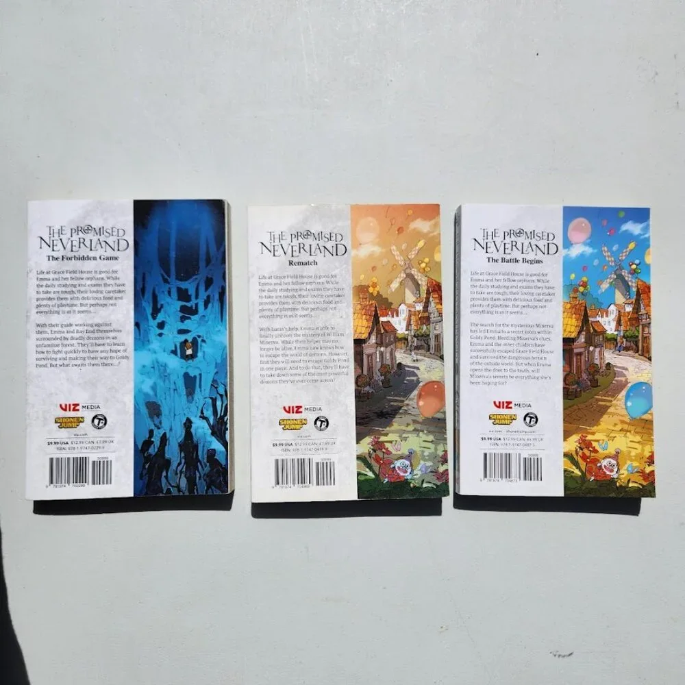 The Promised Neverland Book Bundle Volume 8 9 10 Kaiu Shirai Graphic Novel Books